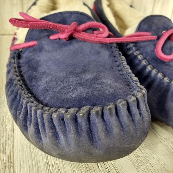 UGG Blue and Pink Women's Moccasins - Picture 4 of 13
